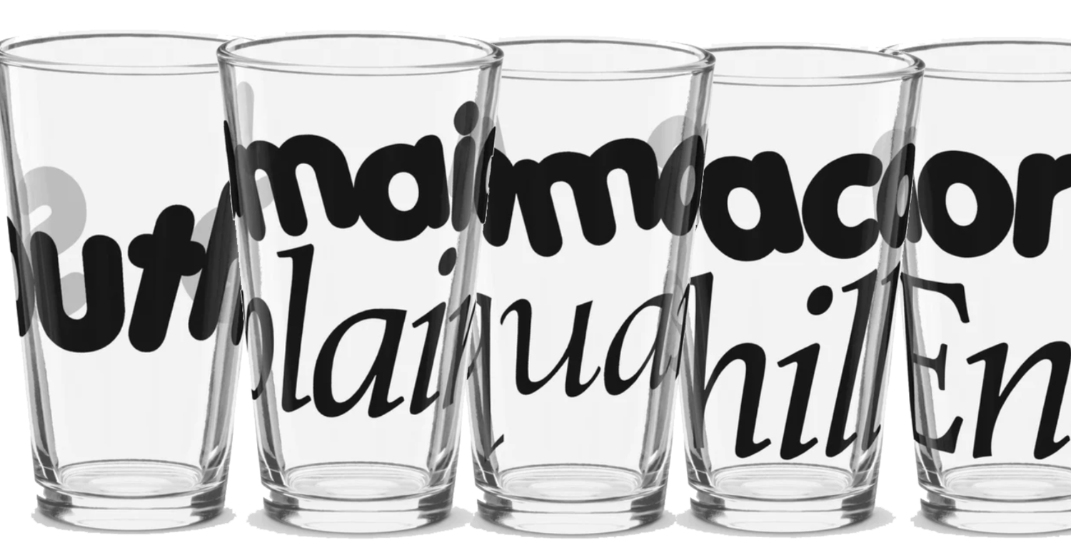 Neighborhood Pint Glasses