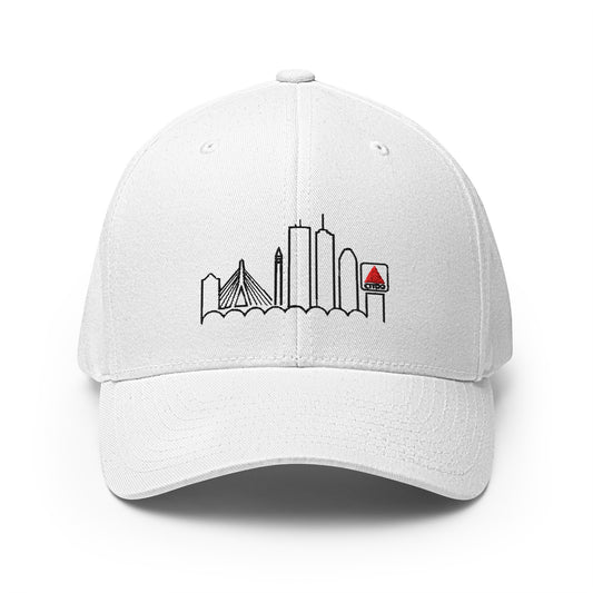 Boston Skyline Cap with CITGO Sign – Red Structured Twill Hat