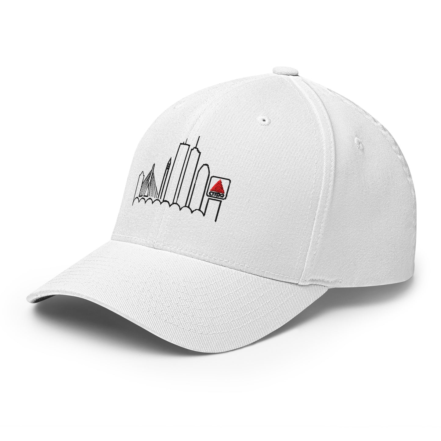 Boston Skyline Cap with CITGO Sign – Red Structured Twill Hat