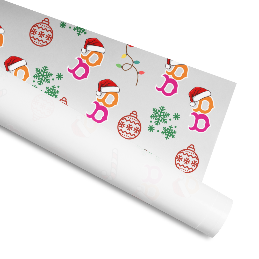 Boston B Holiday Wrapping Paper – Boston Holiday Edition