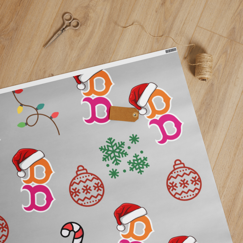 Boston B Holiday Wrapping Paper – Boston Holiday Edition