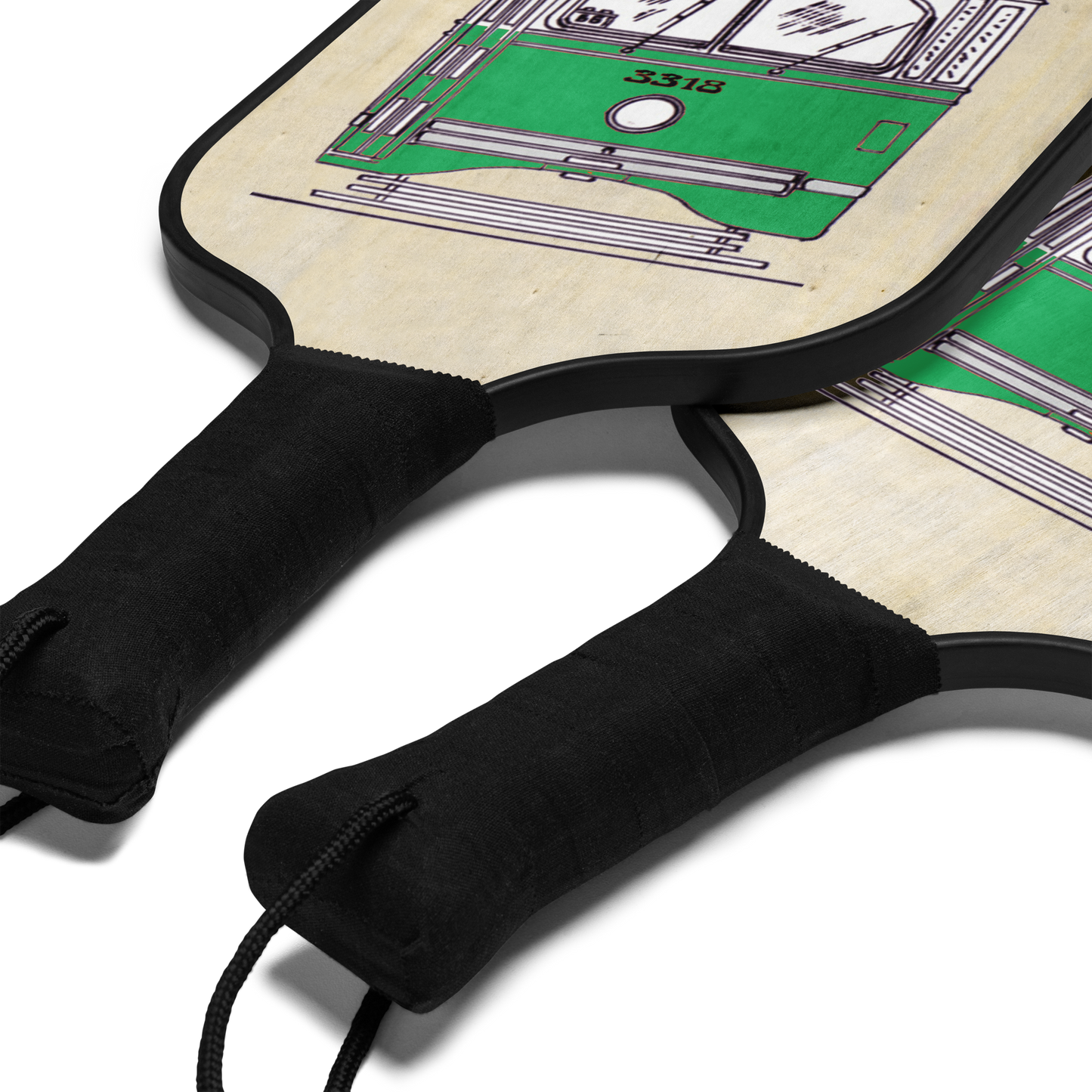 Jamaica Plain Trolley Pickleball Paddle Set