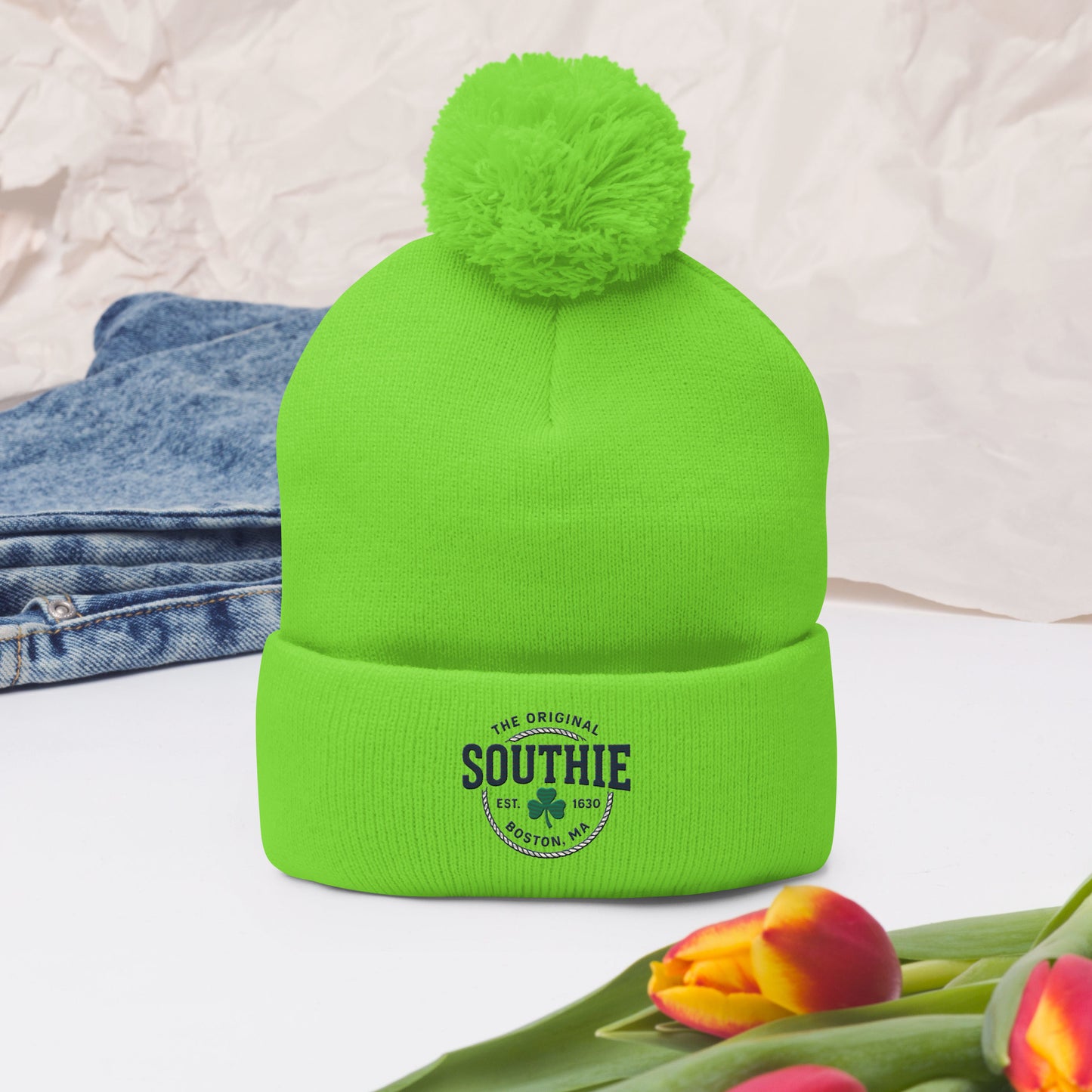 Southie Pride Pom-Pom Beanie | The Original Southie