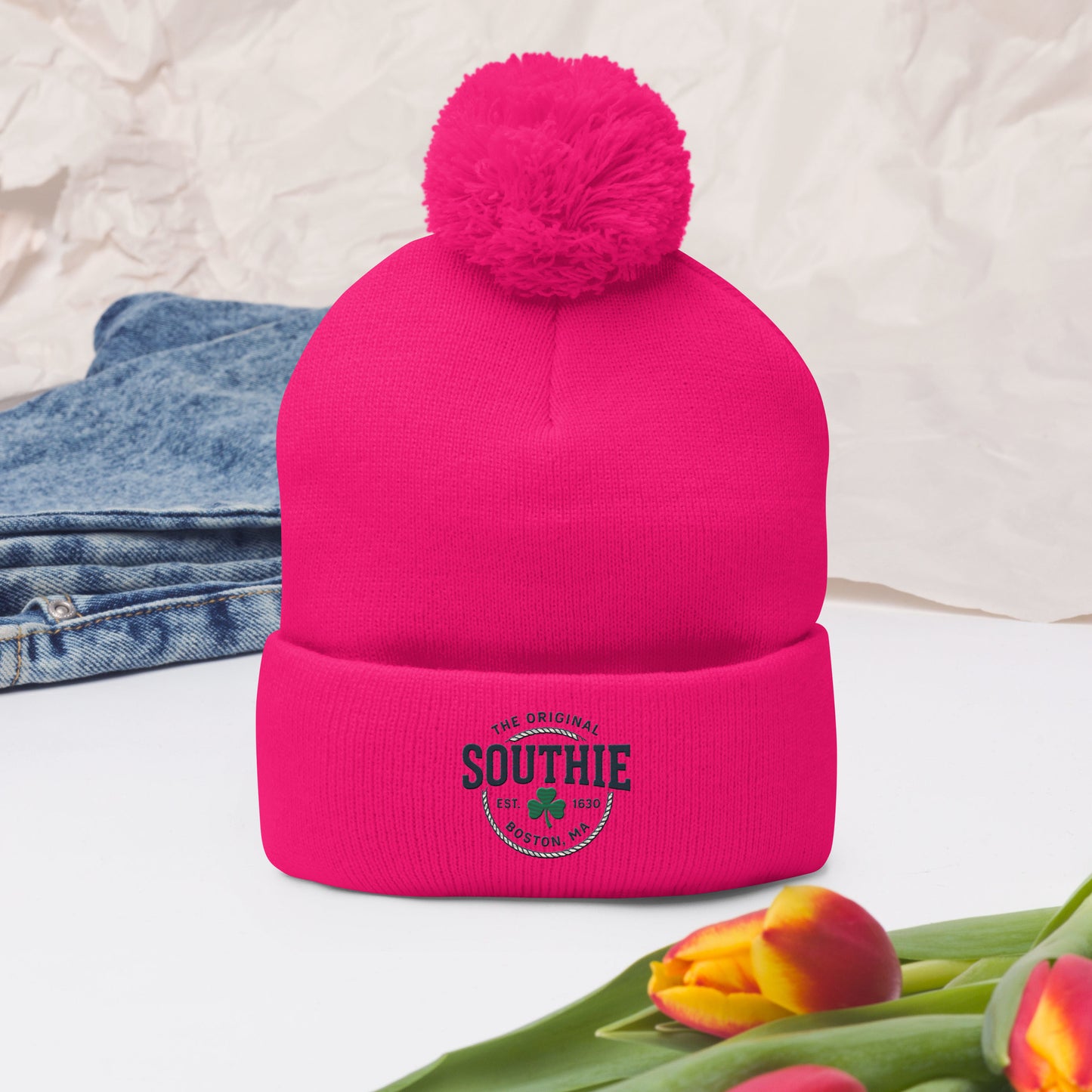 Southie Pride Pom-Pom Beanie | The Original Southie