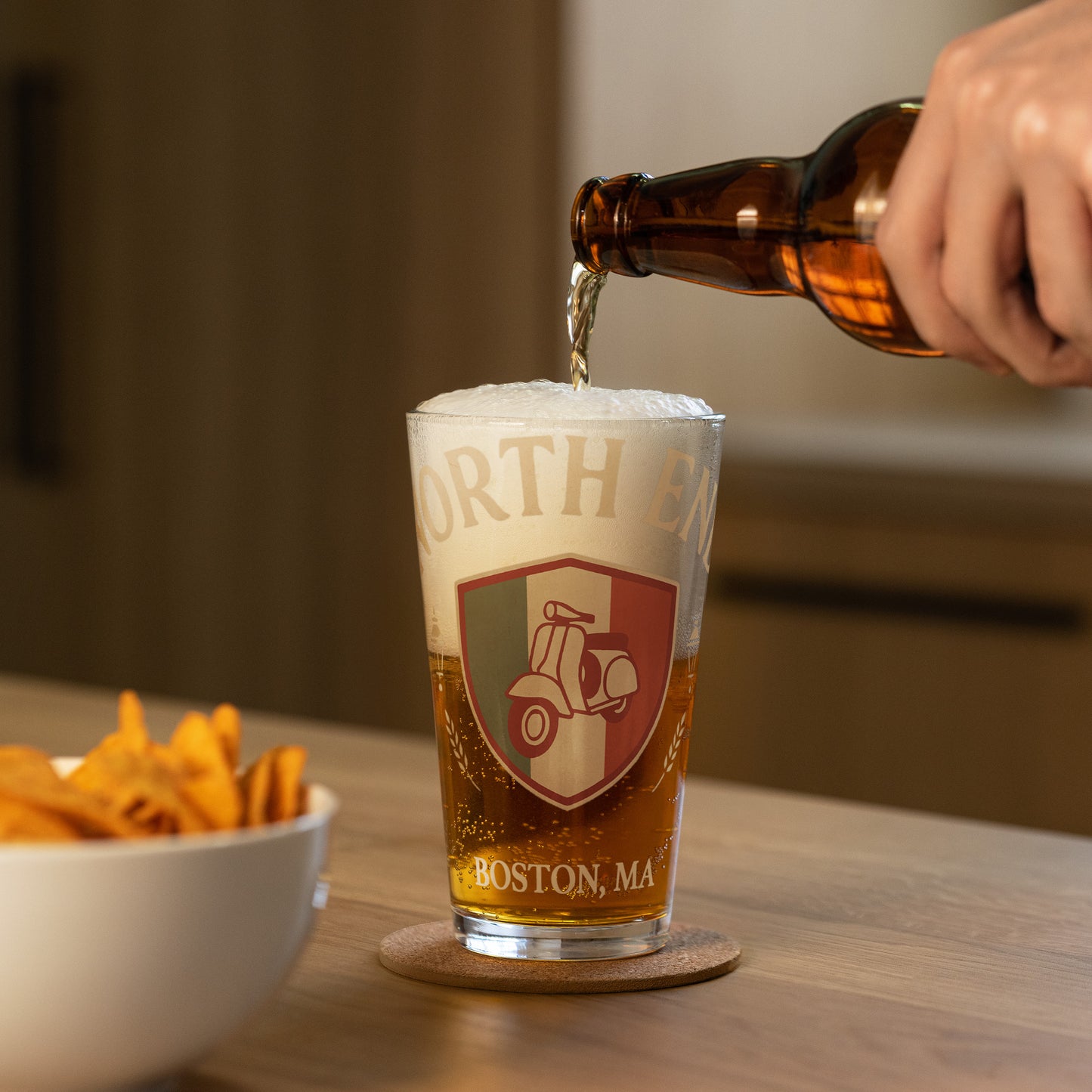 North End Pint Glass | Boston’s Little Italy Edition