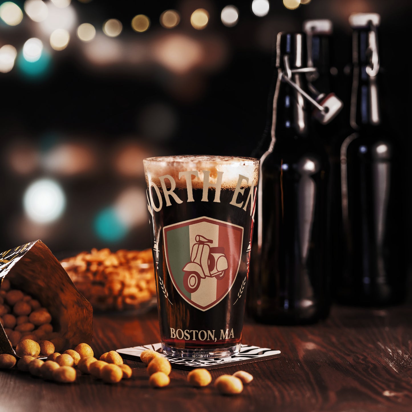 North End Pint Glass | Boston’s Little Italy Edition