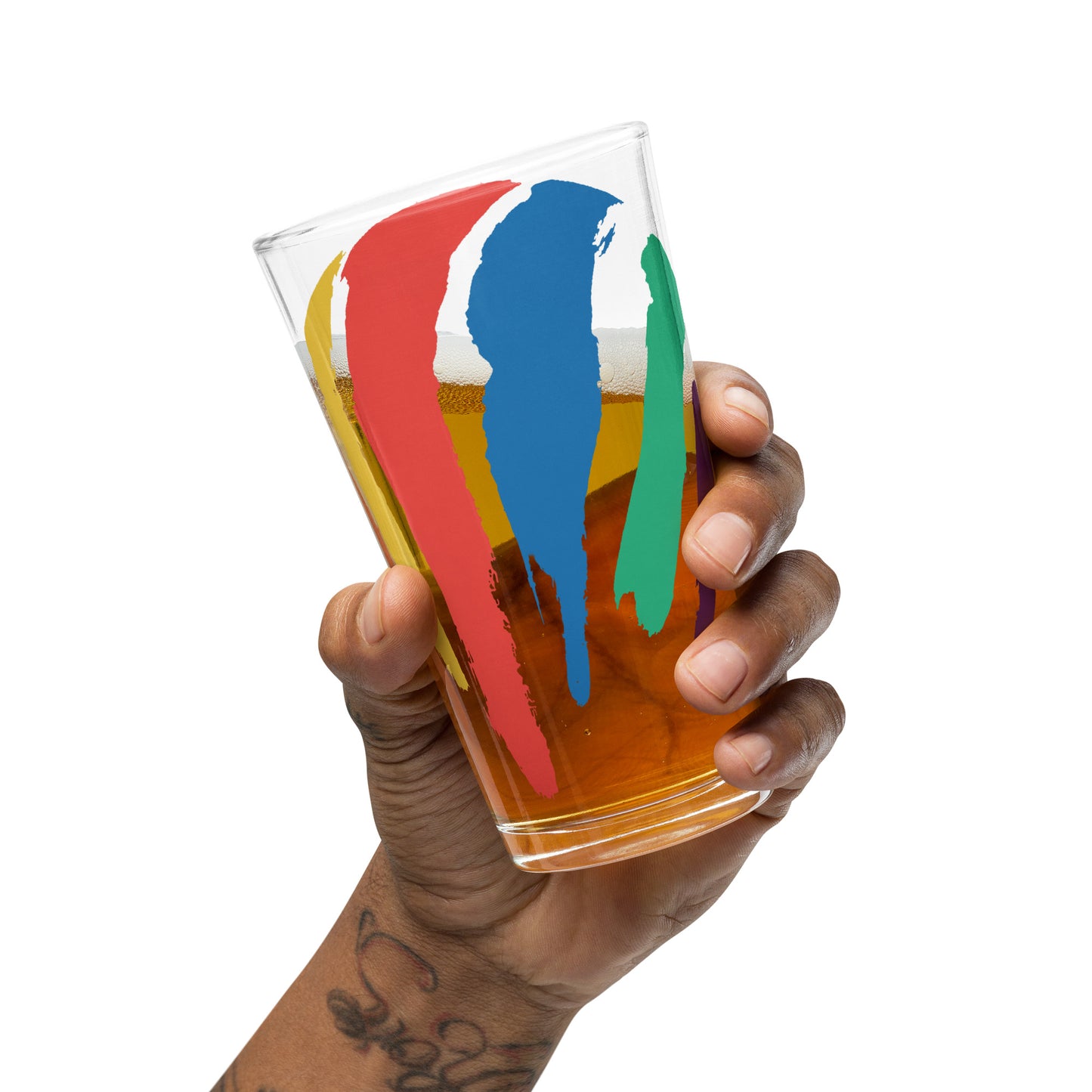 Dot Swash Pint Glass | Boston Gas Tank Edition