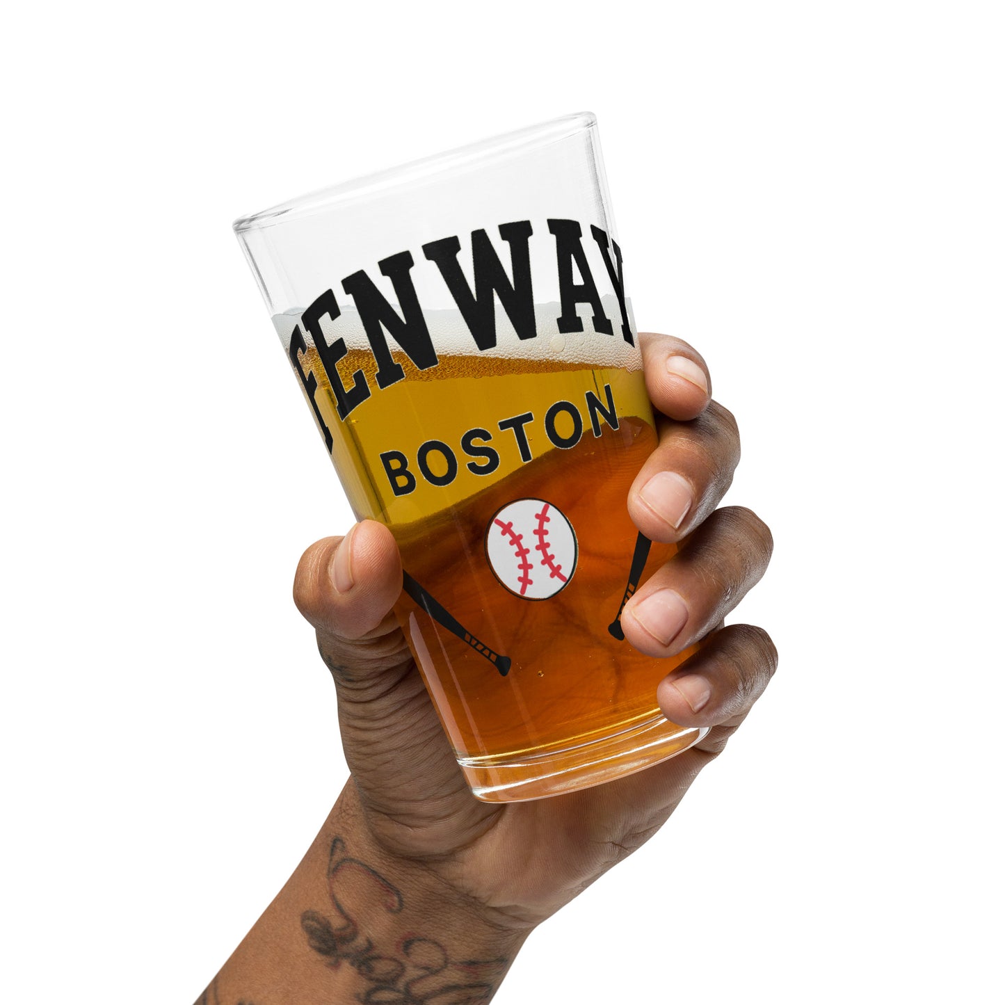 Fenway Boston Pint Glass | Classic 16 oz Barware