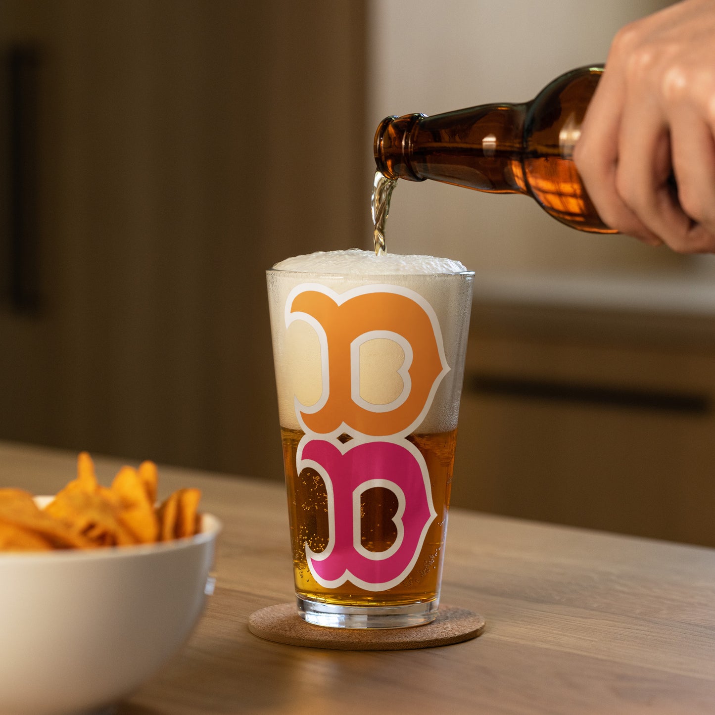 Boston B Pint Glass | Classic City Pride