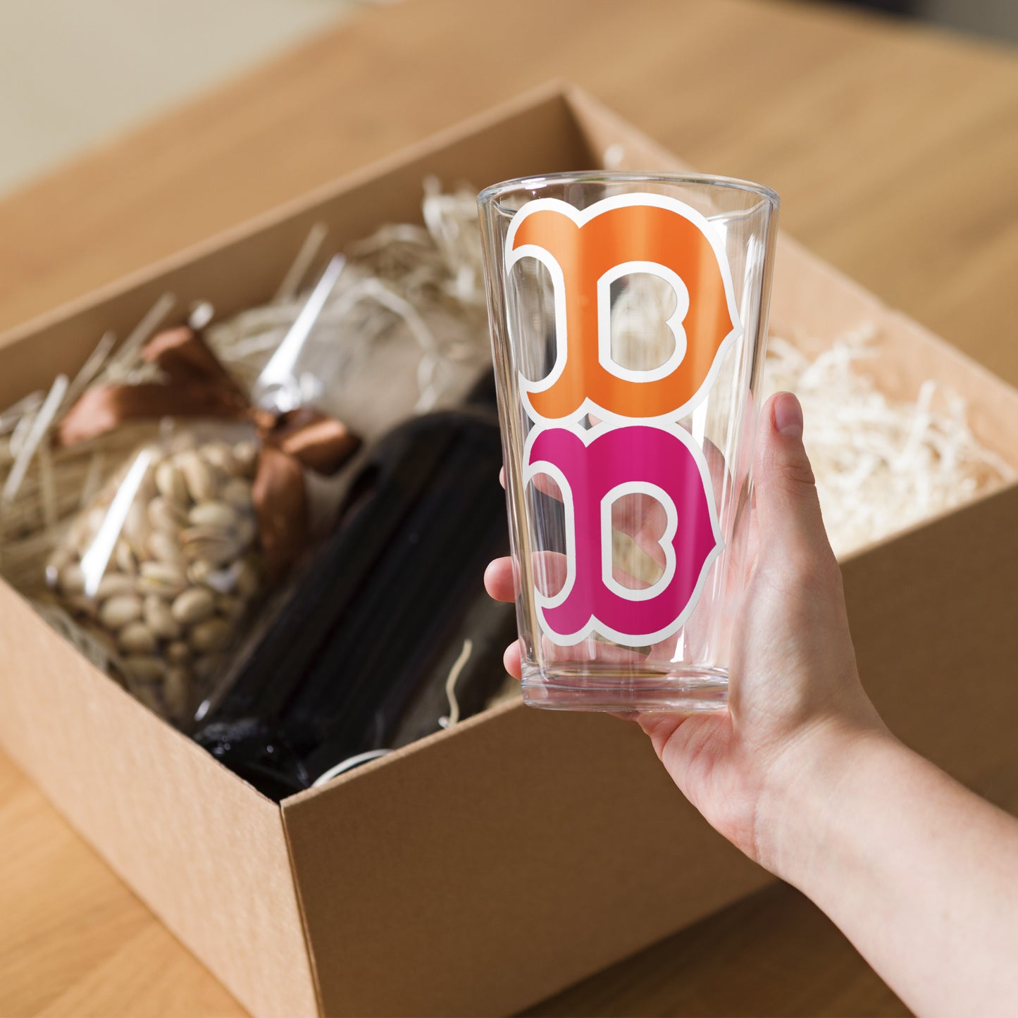 Boston B Pint Glass | Classic City Pride