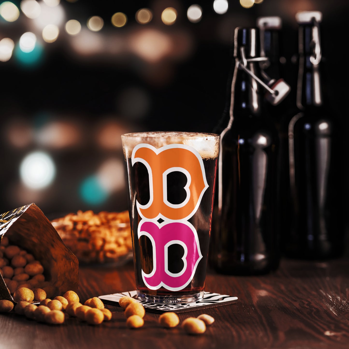 Boston B Pint Glass | Classic City Pride