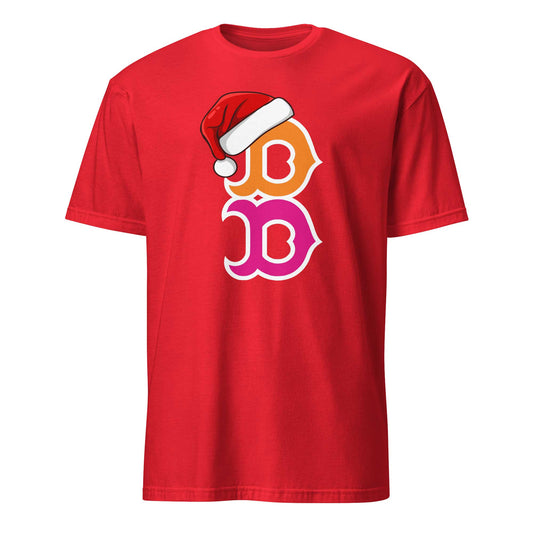 Boston B T-shirt 🎅 Santa Hat Holiday Edition