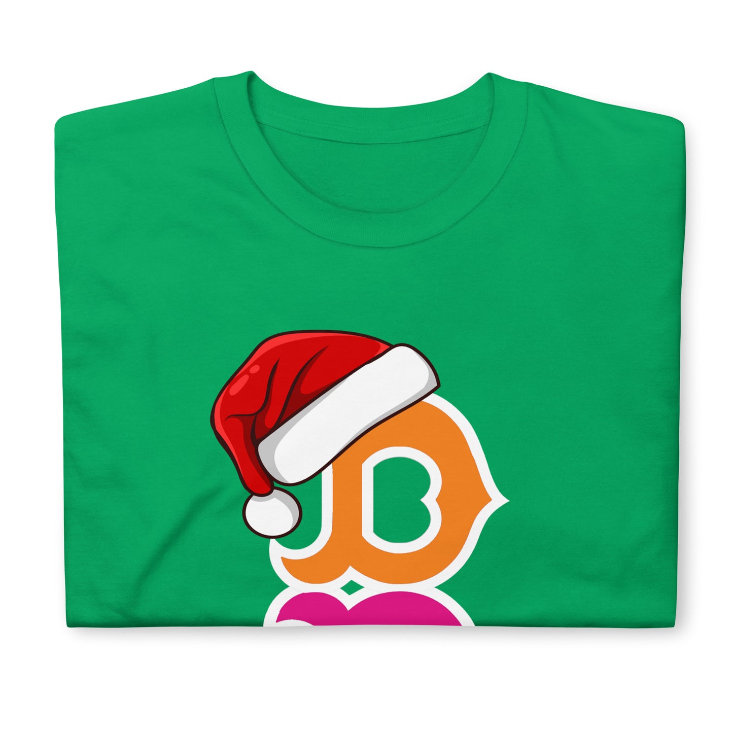 Boston B T-shirt π
 Santa Hat Holiday Edition