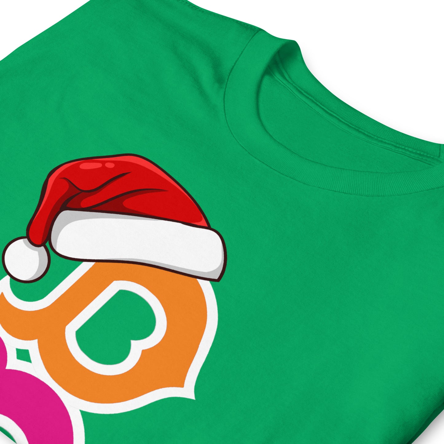 Boston B T-shirt π
 Santa Hat Holiday Edition