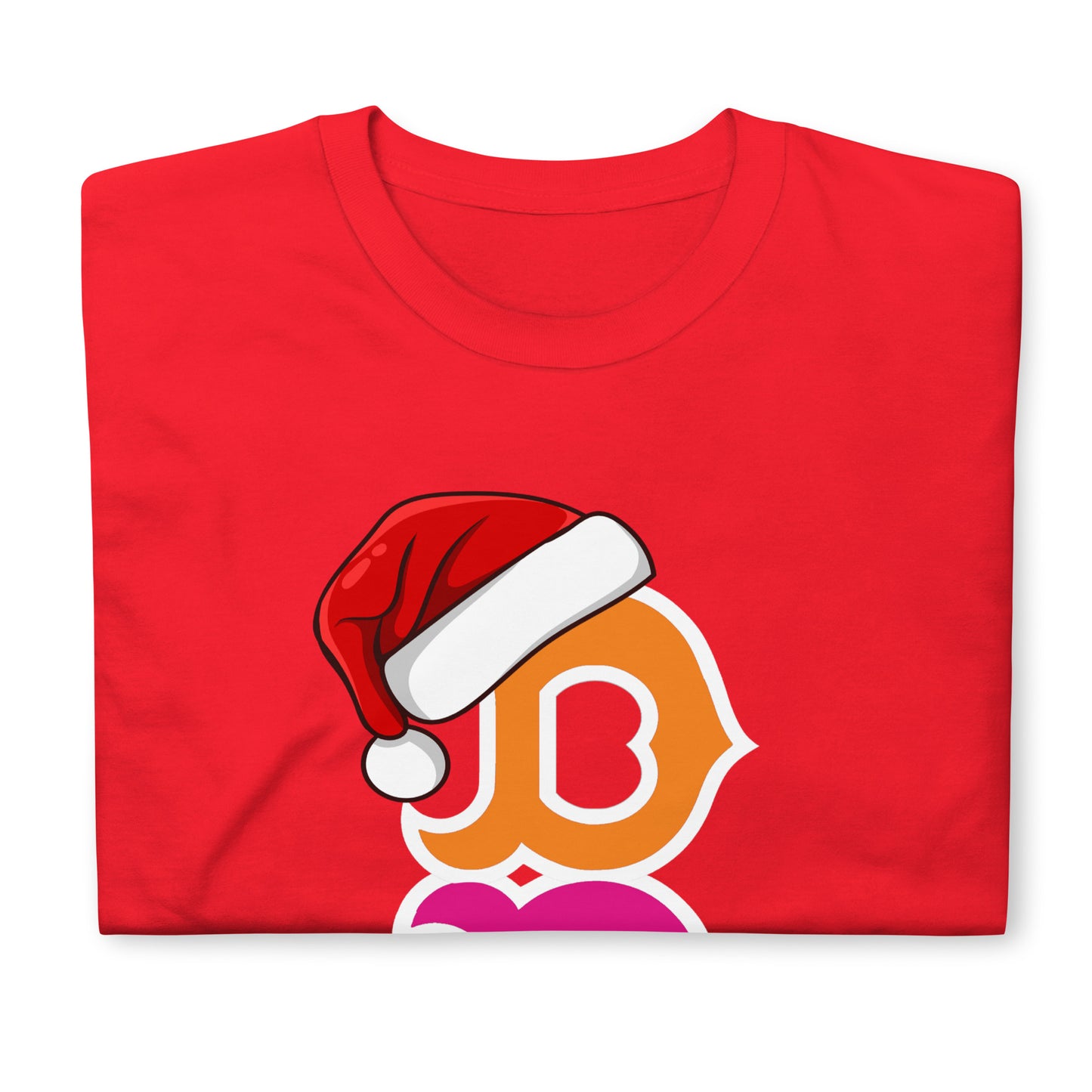 Boston B T-shirt π
 Santa Hat Holiday Edition