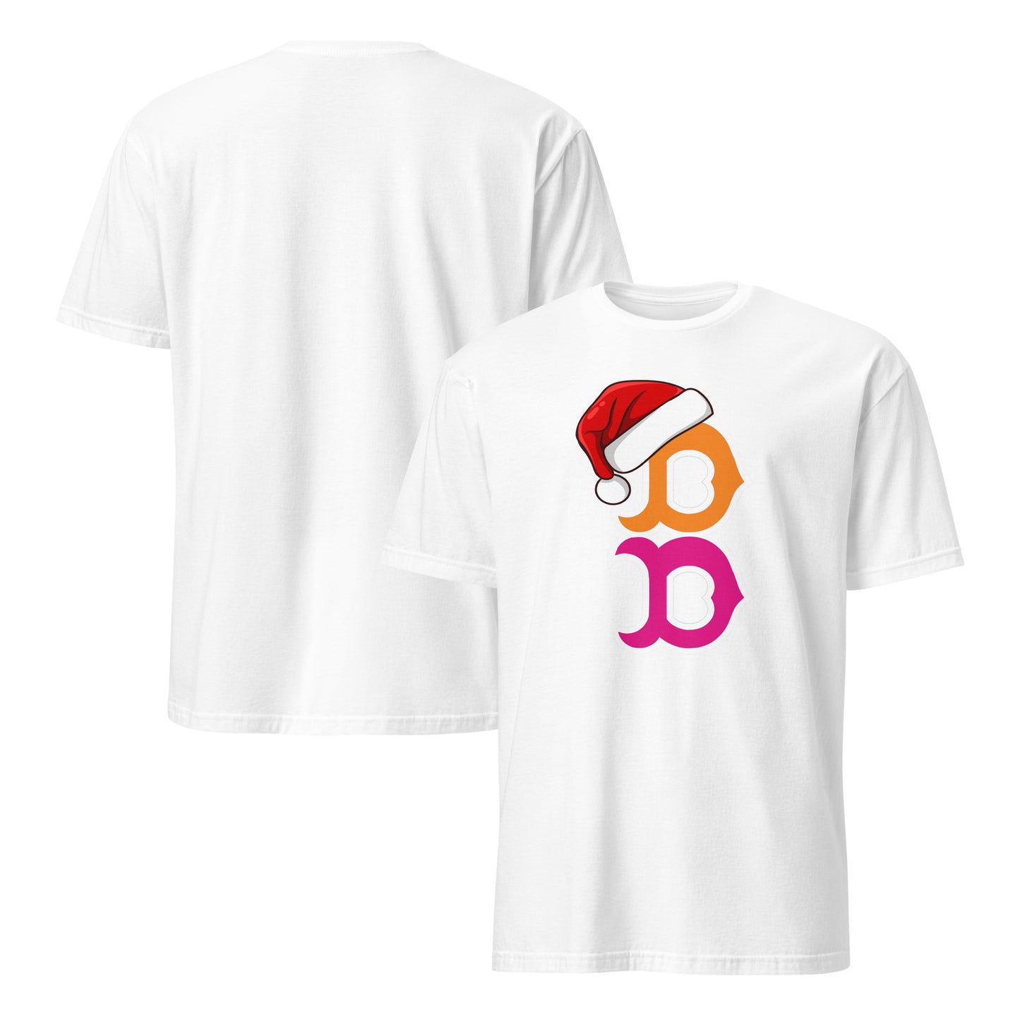 Boston B T-shirt π
 Santa Hat Holiday Edition