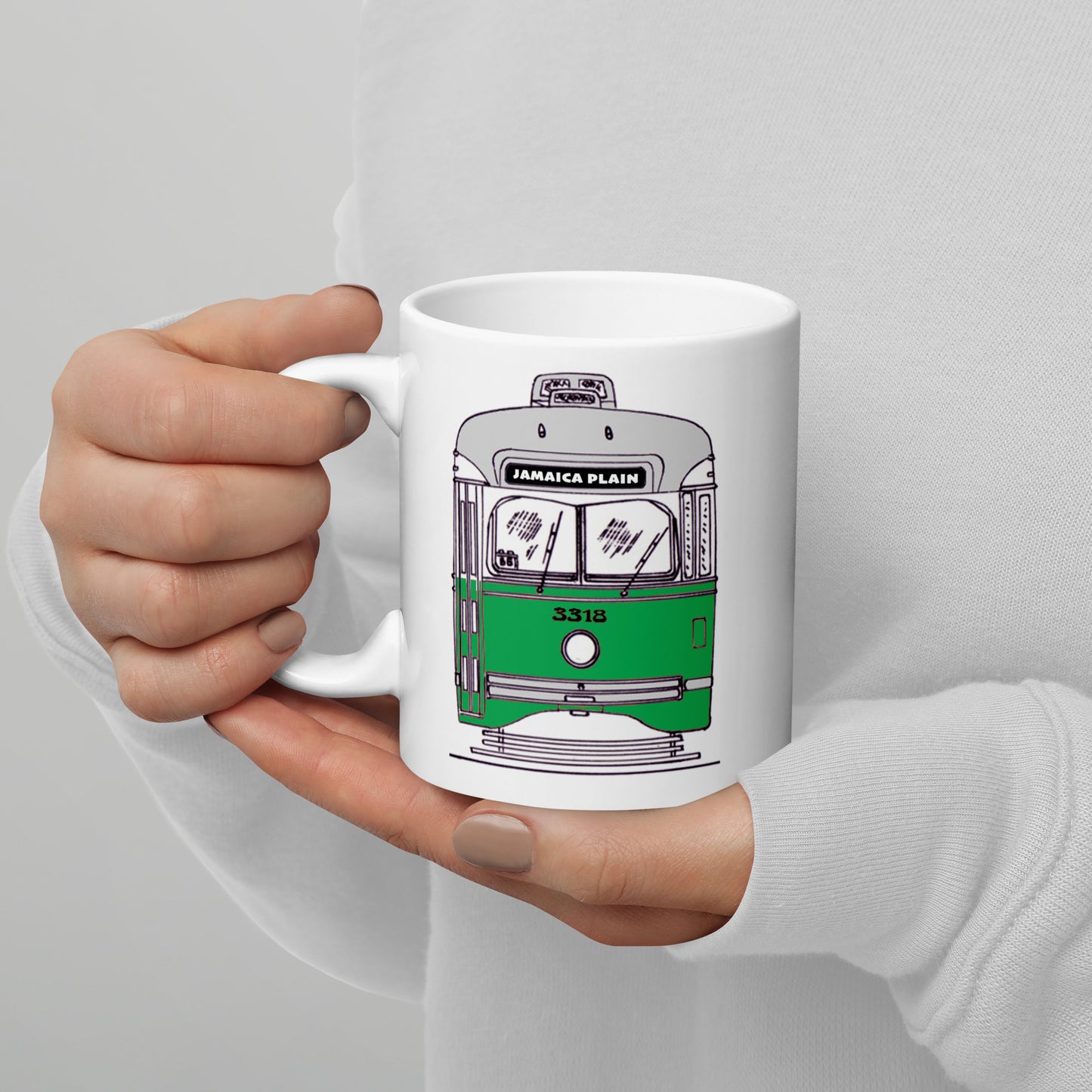 Jamaica Plain Trolley Mug | Classic Boston Coffee Cup