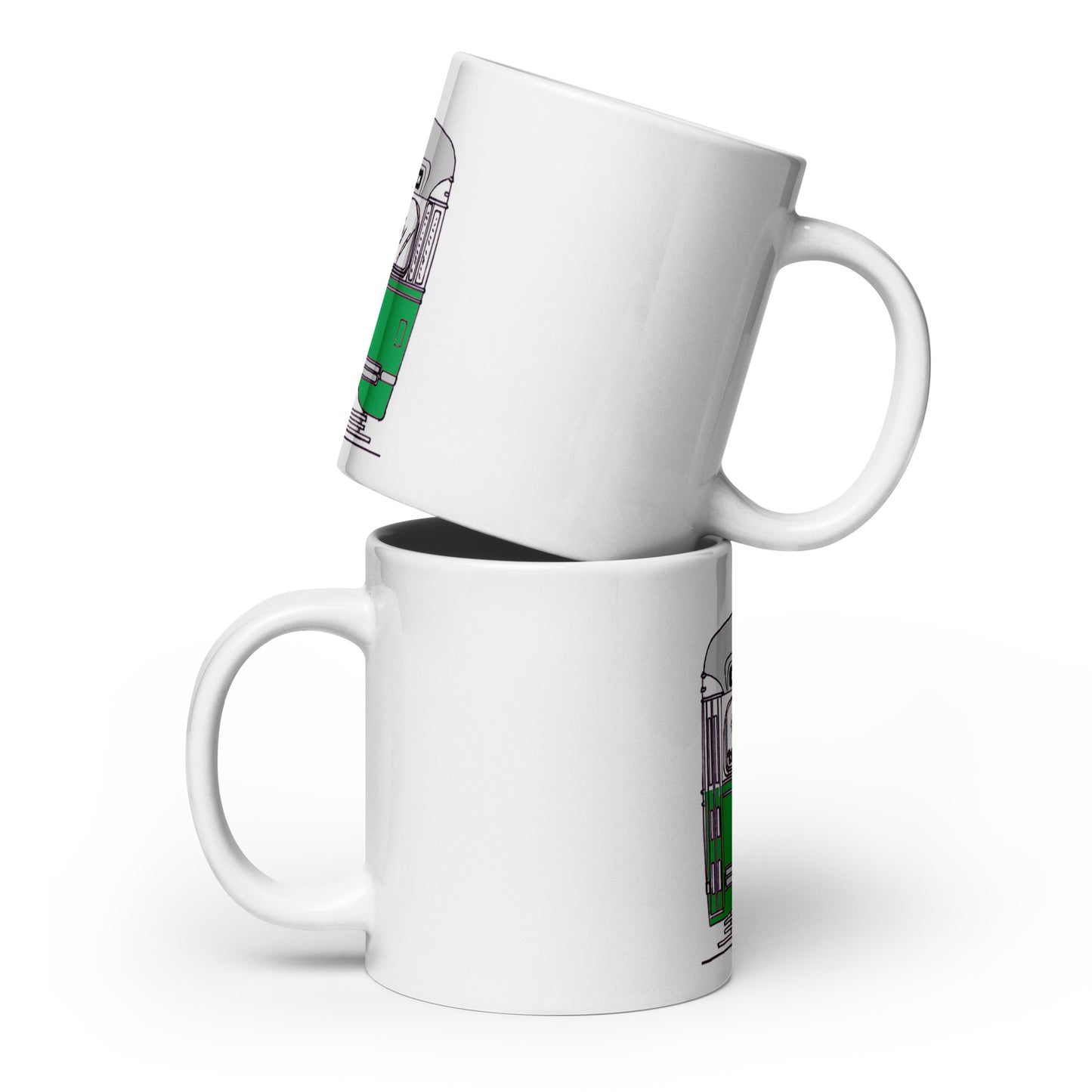 Jamaica Plain Trolley Mug | Classic Boston Coffee Cup
