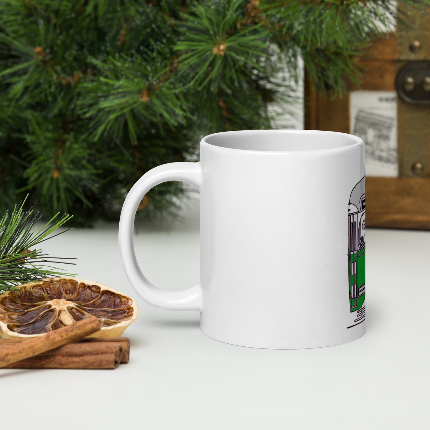 Jamaica Plain Trolley Mug | Classic Boston Coffee Cup