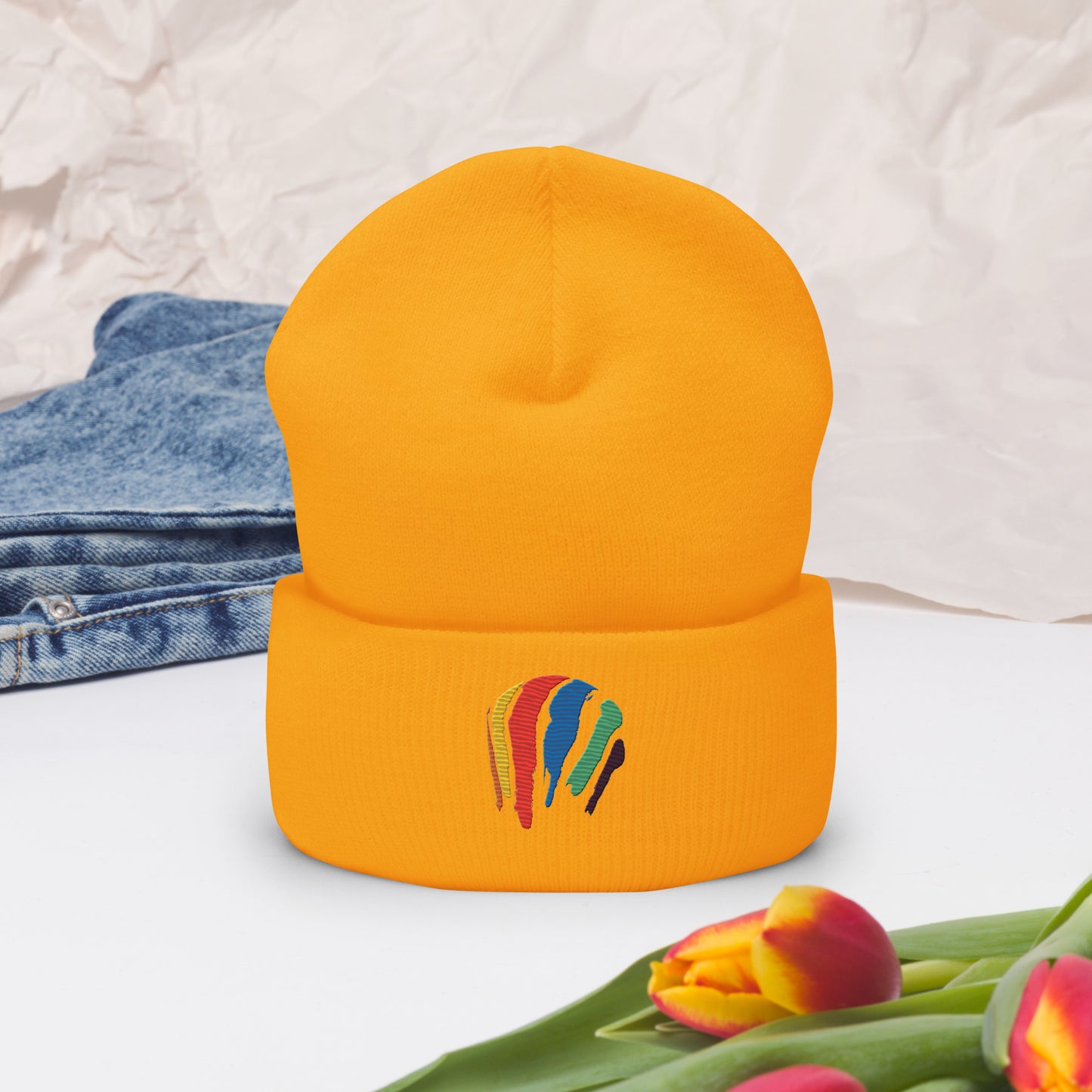 Dot Swash Cuffed Beanie | Boston Gas Tank Edition
