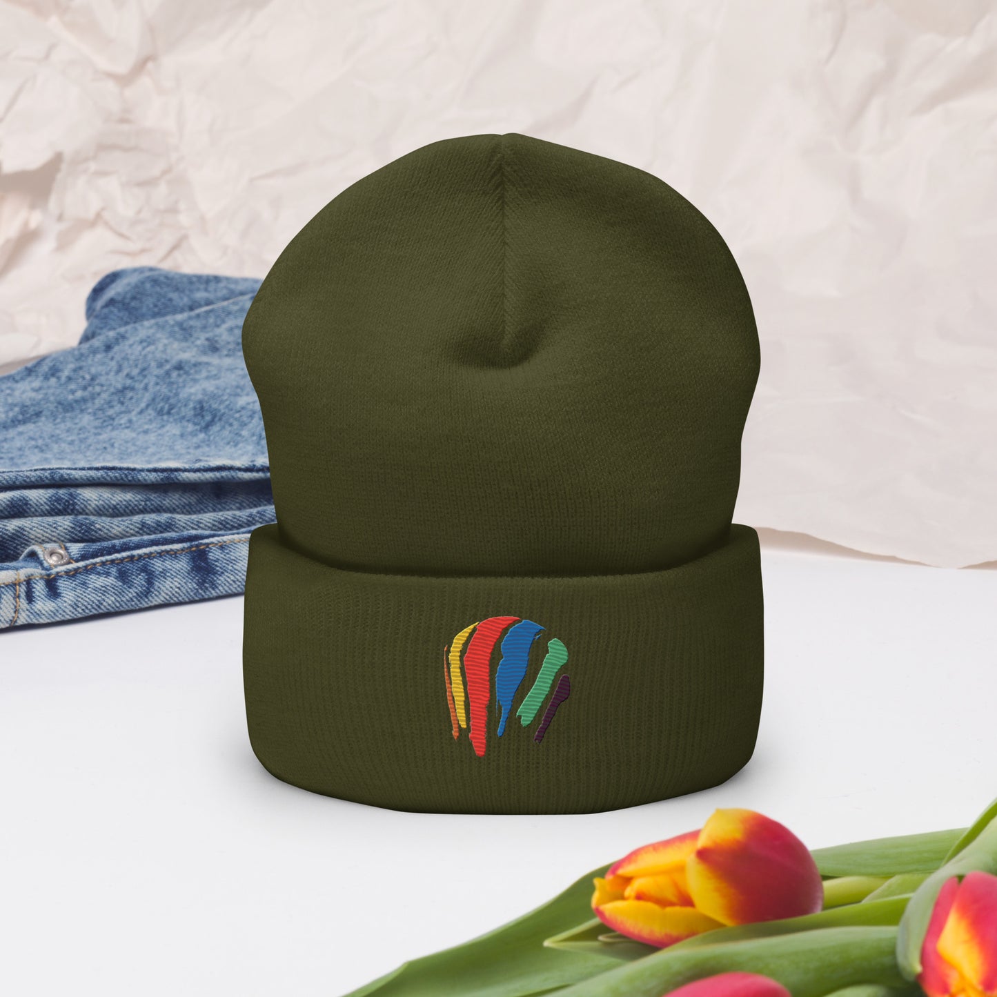 Dot Swash Cuffed Beanie | Boston Gas Tank Edition