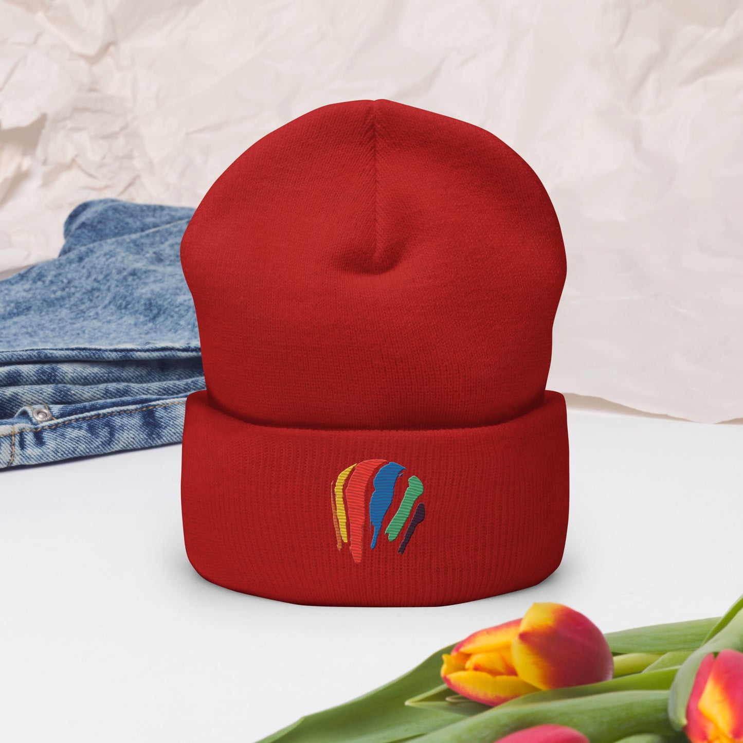 Dot Swash Cuffed Beanie | Boston Gas Tank Edition