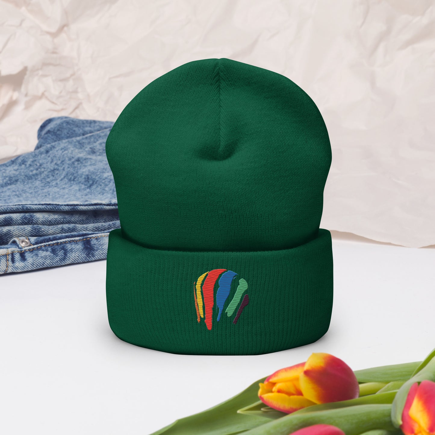 Dot Swash Cuffed Beanie | Boston Gas Tank Edition