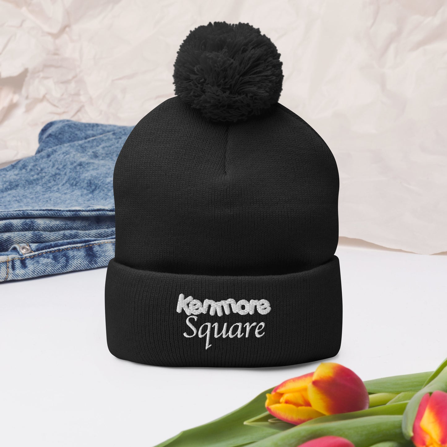 Kenmore Square Pom-Pom Beanie | Boston Winter Collection