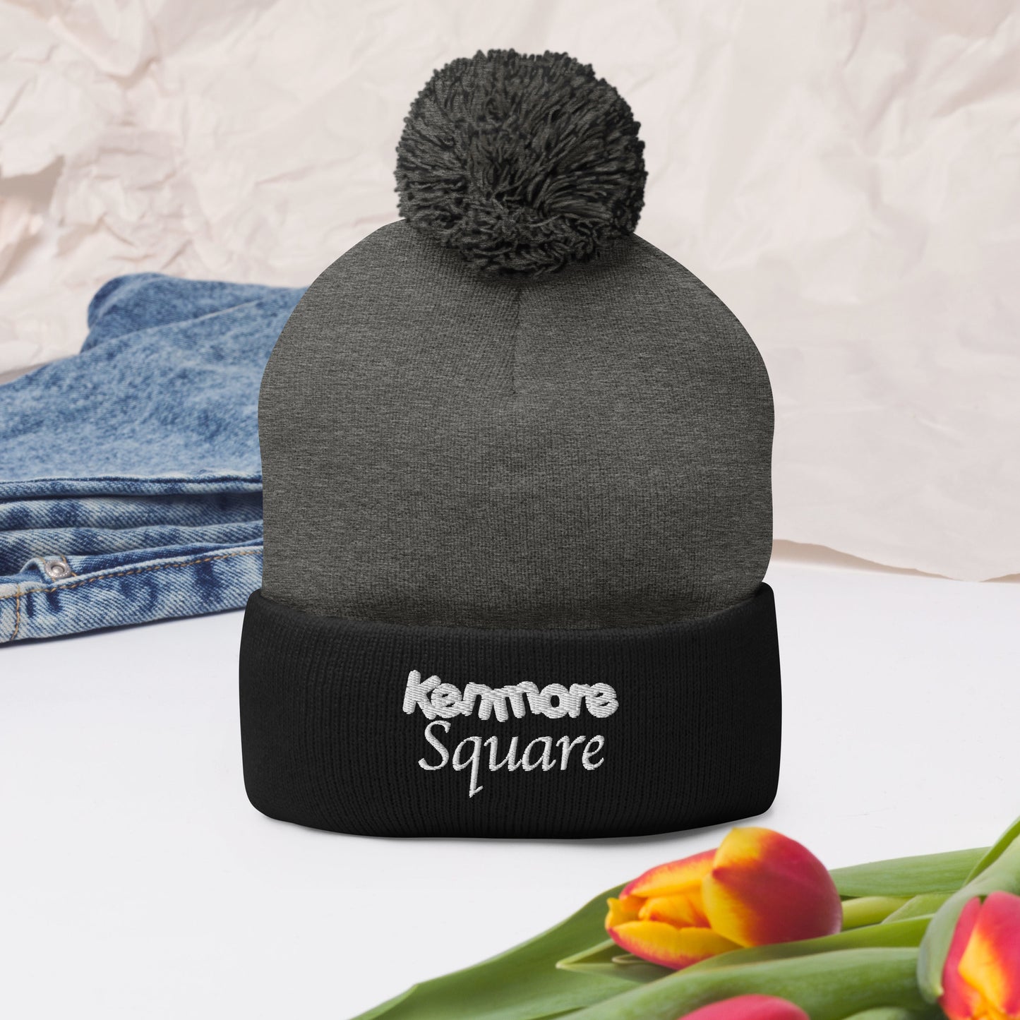 Kenmore Square Pom-Pom Beanie | Boston Winter Collection