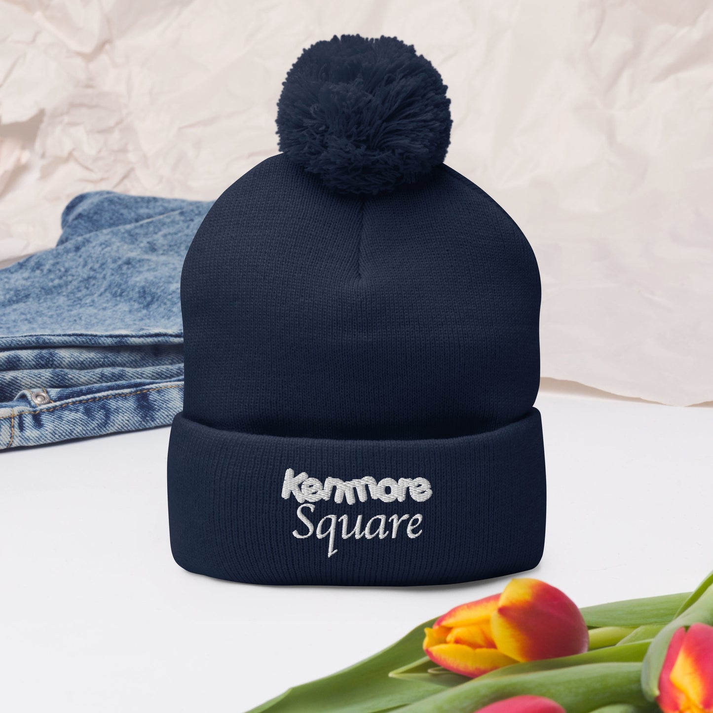 Kenmore Square Pom-Pom Beanie | Boston Winter Collection