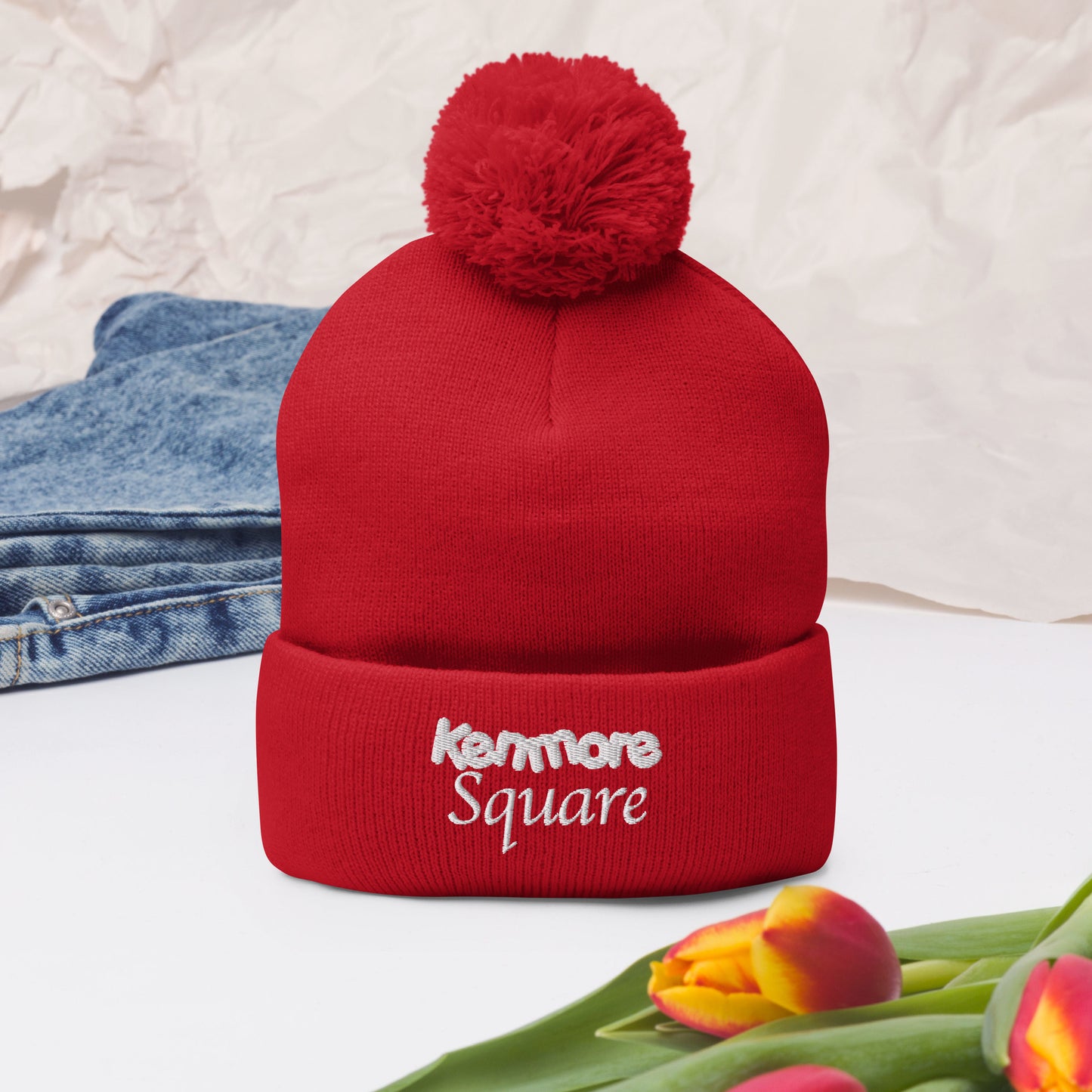 Kenmore Square Pom-Pom Beanie | Boston Winter Collection