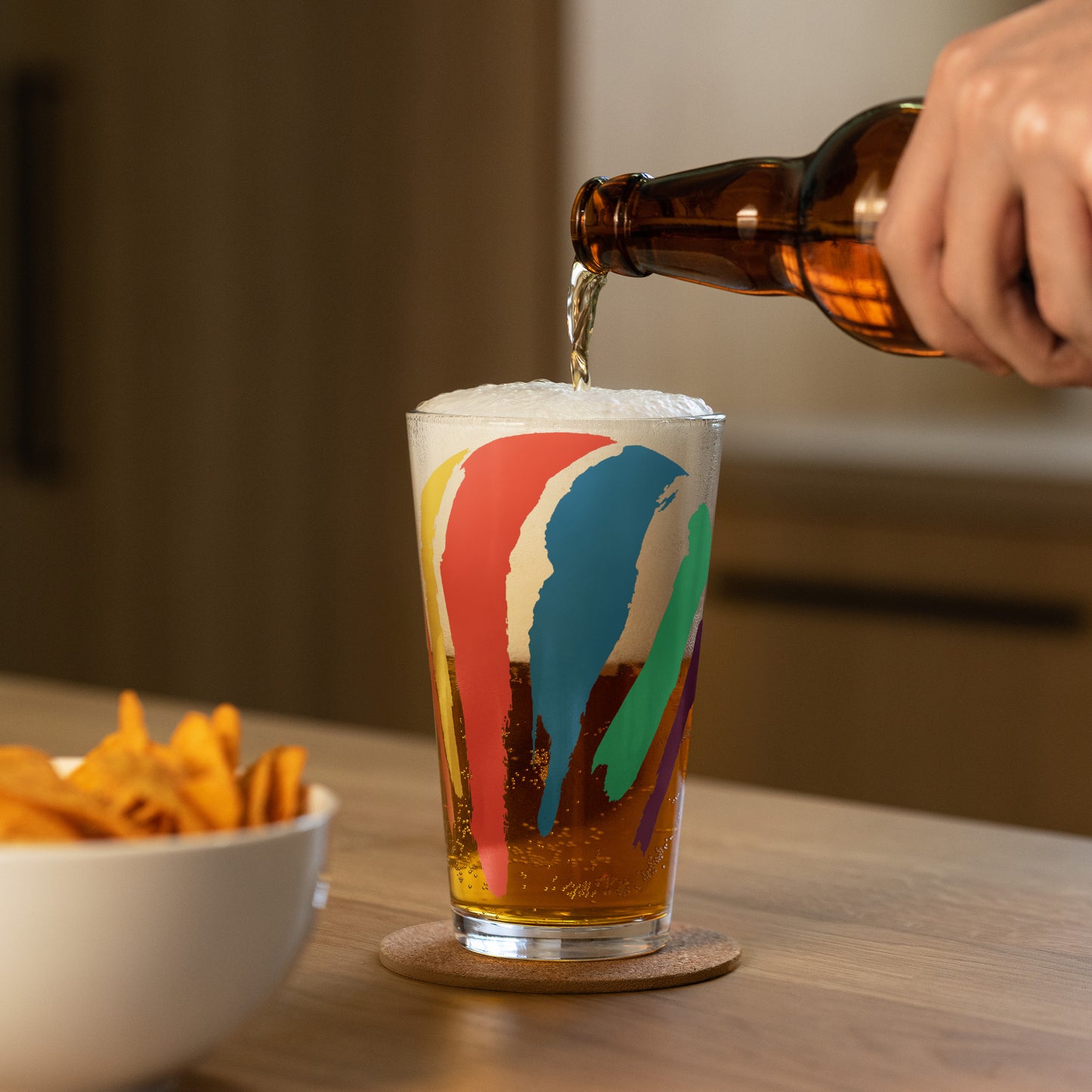 Dot Swash Pint Glass | Boston Gas Tank Edition