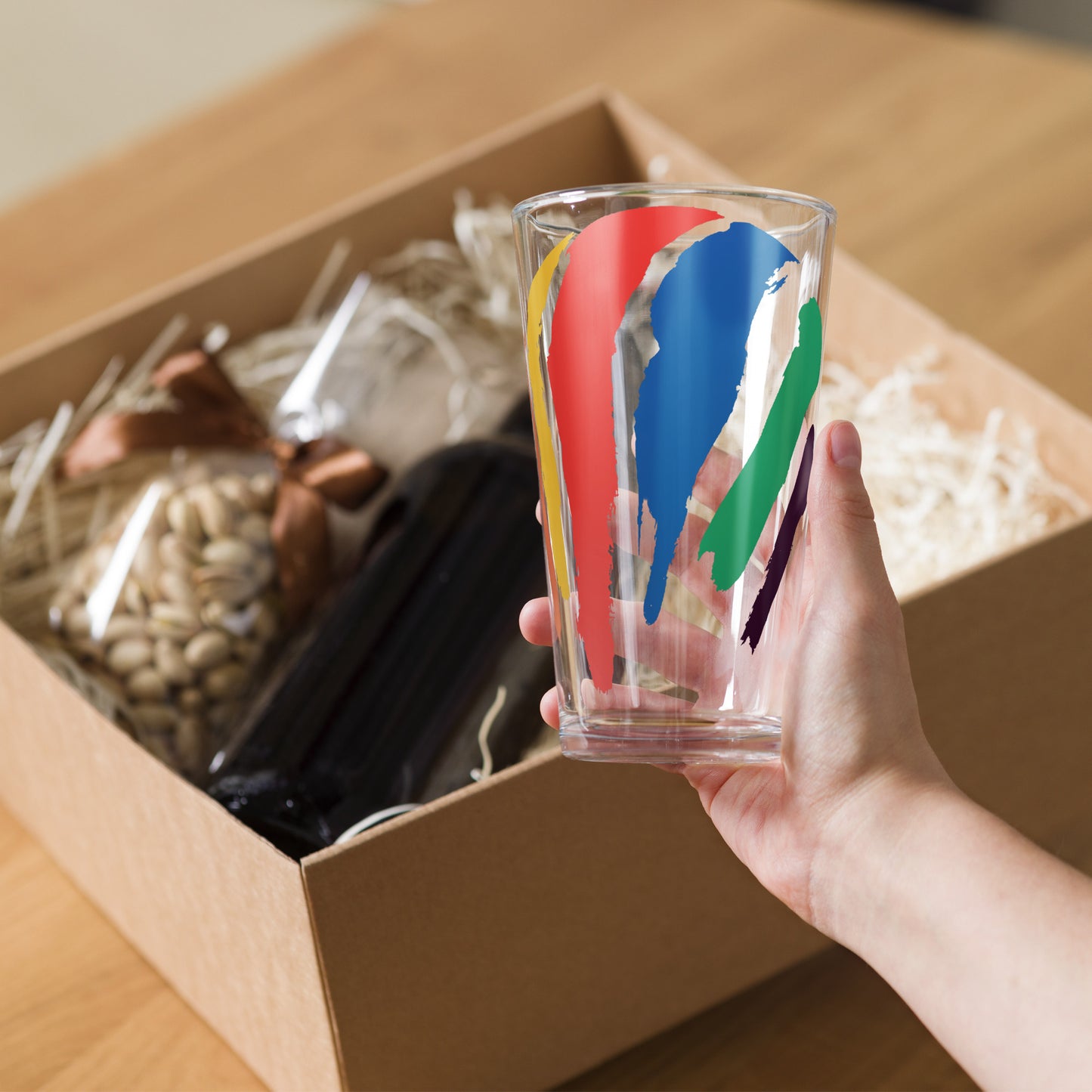 Dot Swash Pint Glass | Boston Gas Tank Edition