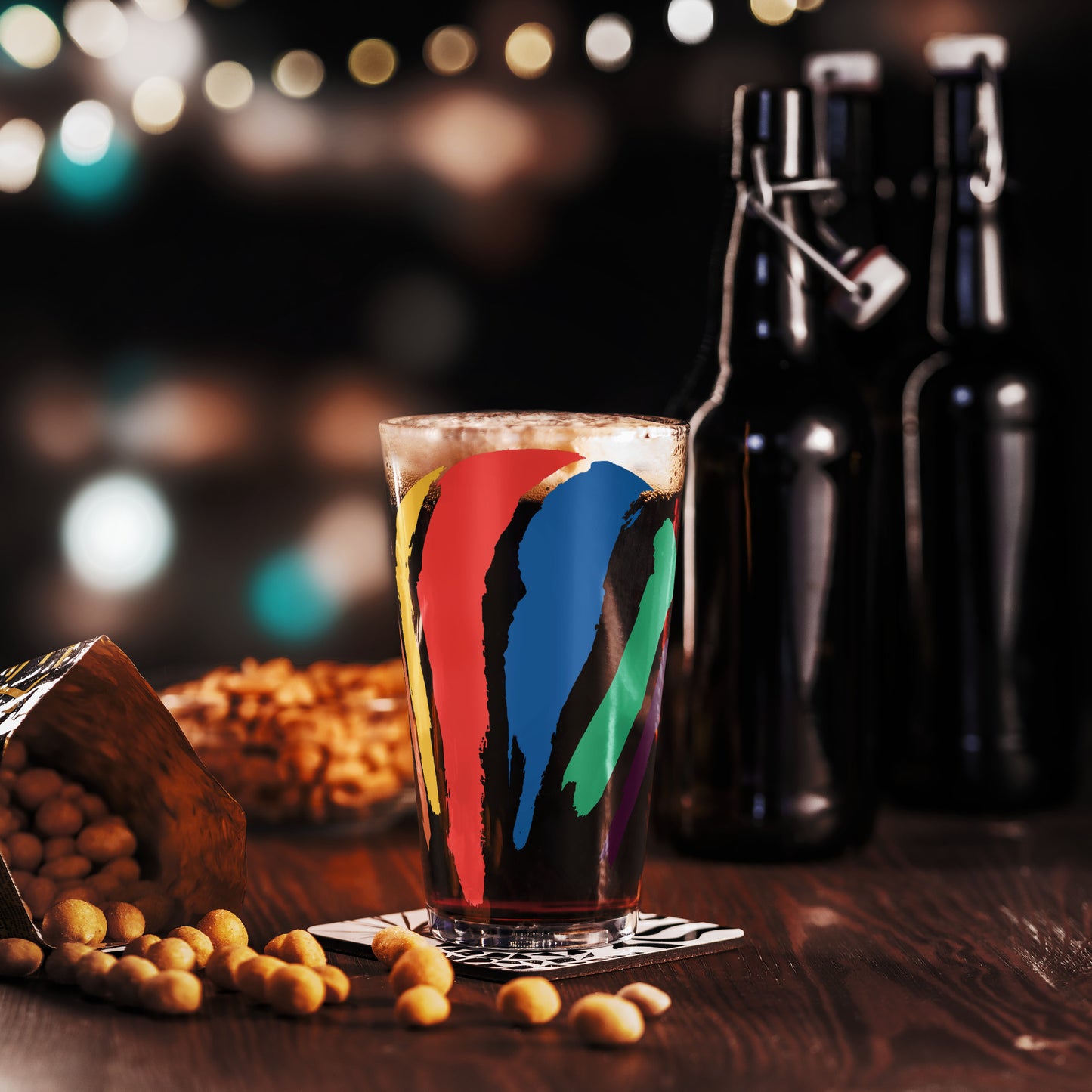 Dot Swash Pint Glass | Boston Gas Tank Edition