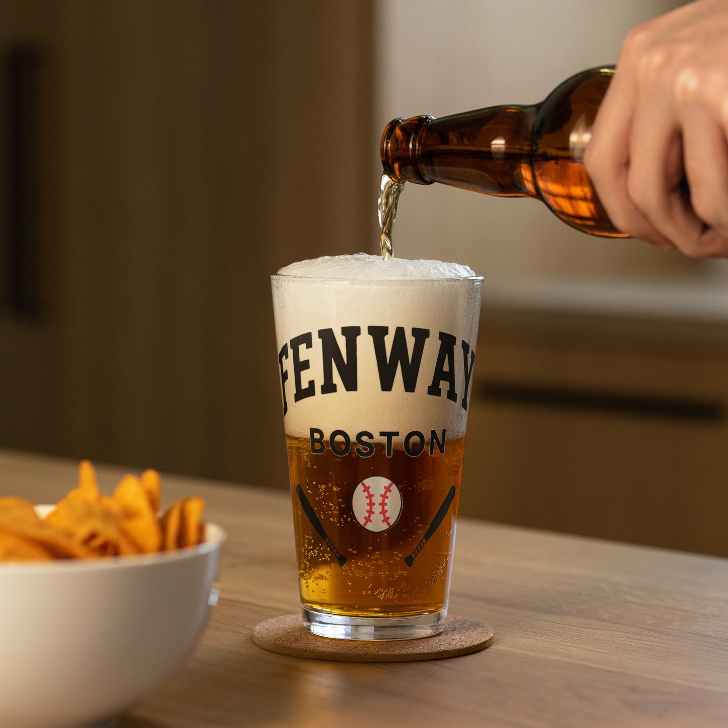 Fenway Boston Pint Glass | Classic 16 oz Barware