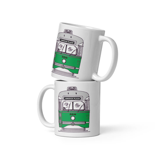 Jamaica Plain Trolley Mug | Classic Boston Coffee Cup